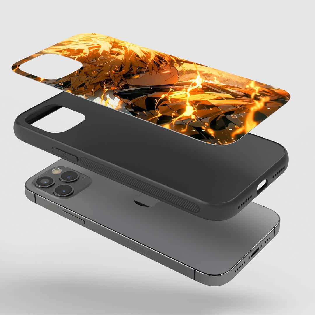 Zenitsu Graphic Silicone Armored Phone Case