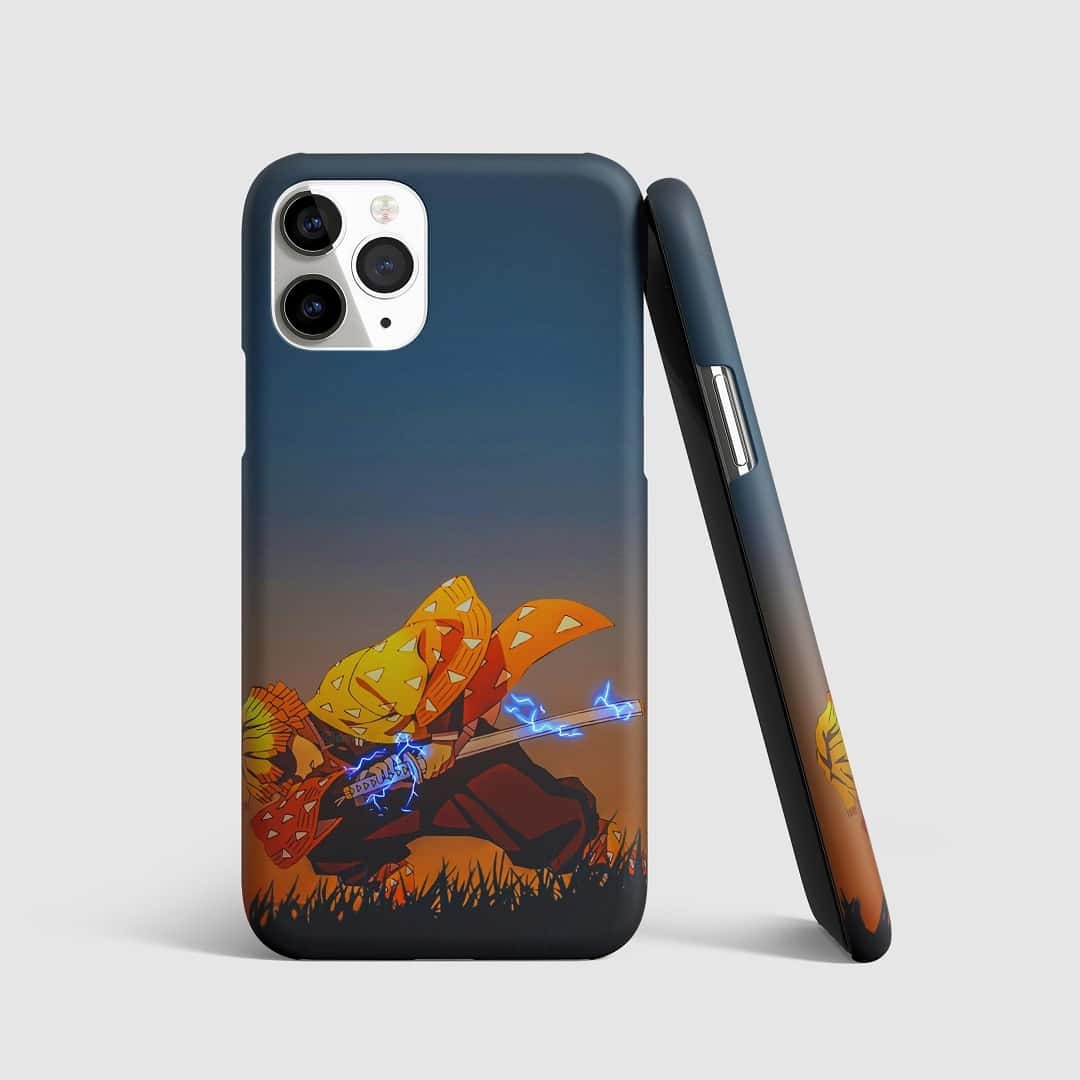 Zenitsu Agatsuma Sword Action Phone Cover
