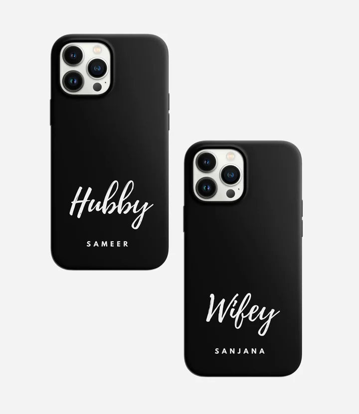 Hubby & Wifey Couple Phone Cover
