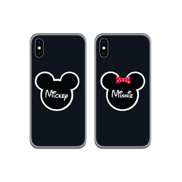 Mickey Minnie Logos Couple Phone Cover