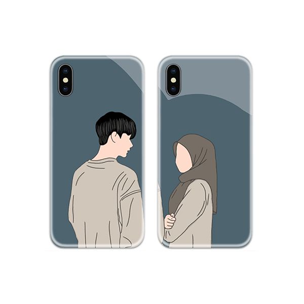 Cute Muslim Couple Both Phone Cover