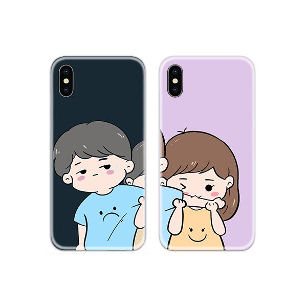 Girl Bite Boy Couple Both Phone Cover