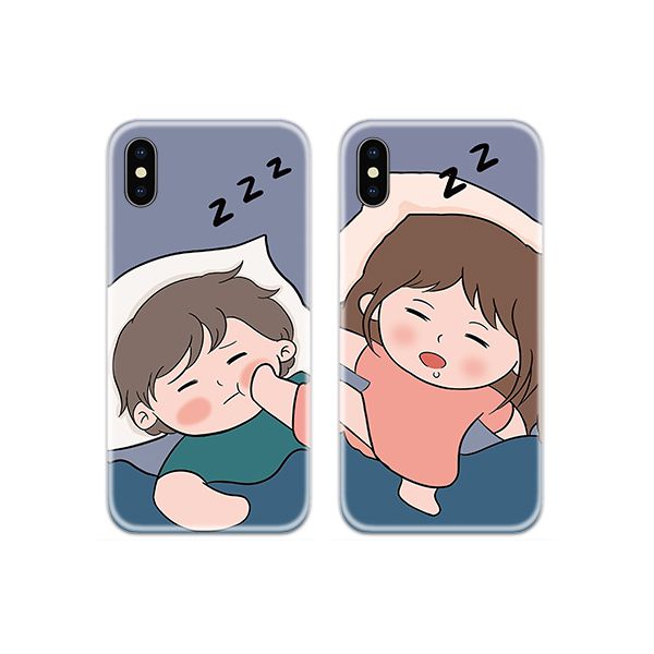 Deep Sleeping Couple Both Phone Cover