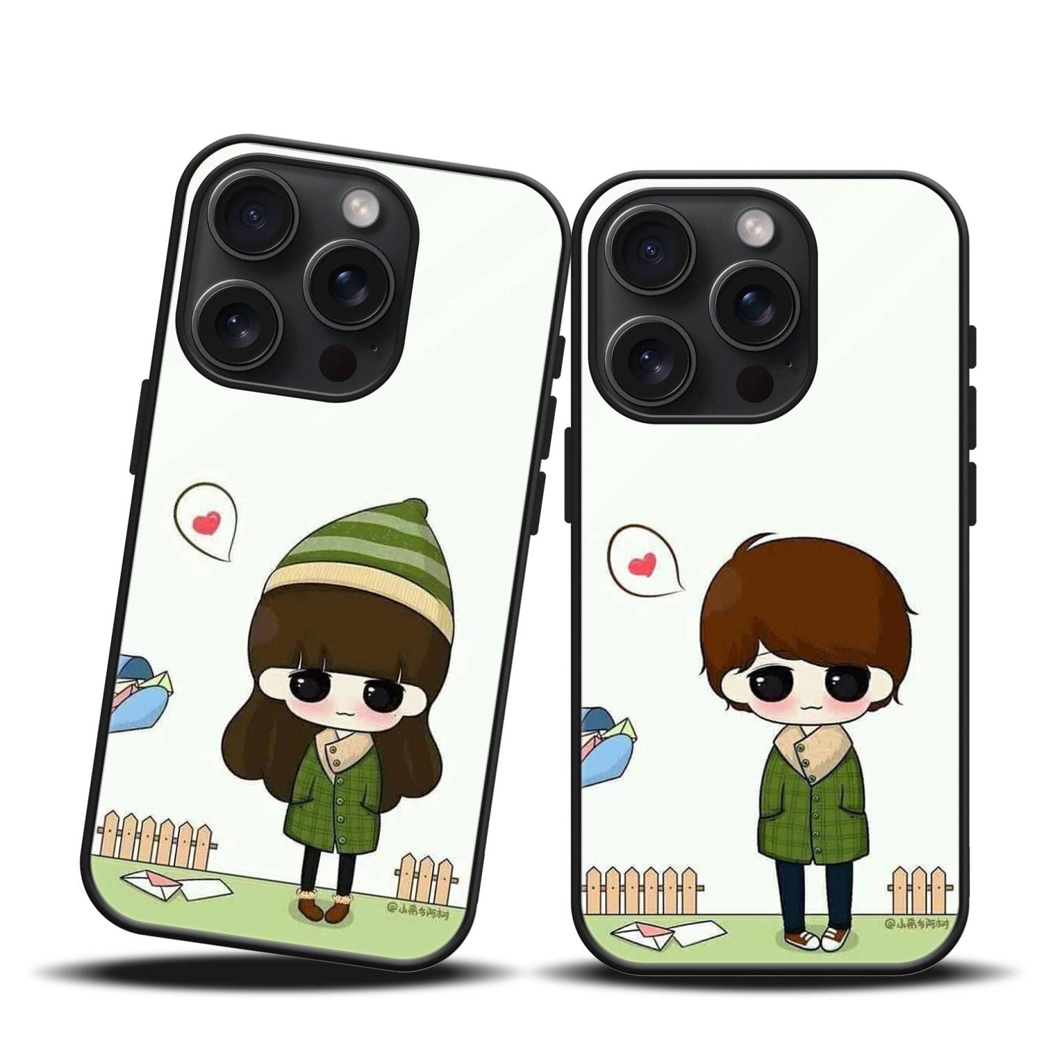 Cute Chibi Couple Phone Cover