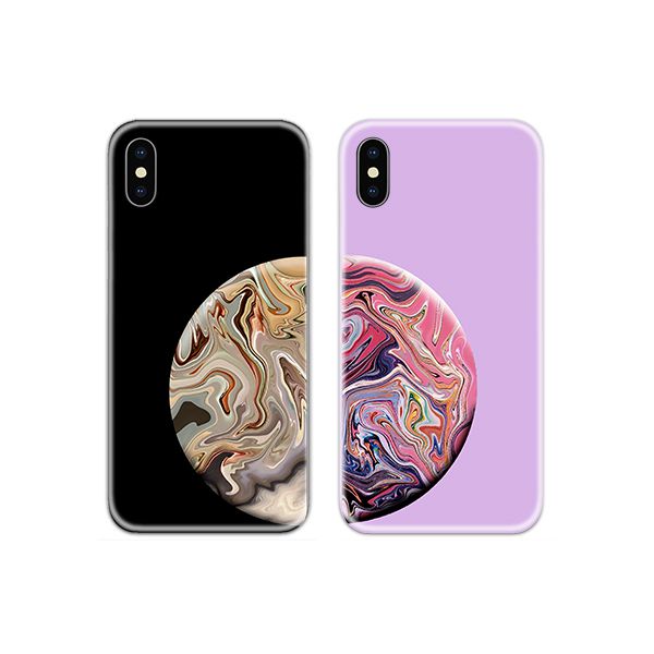 Half Planets Couple Phone Cover