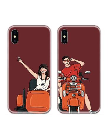 Scooter Sidecar Swag Couple Phone Cover