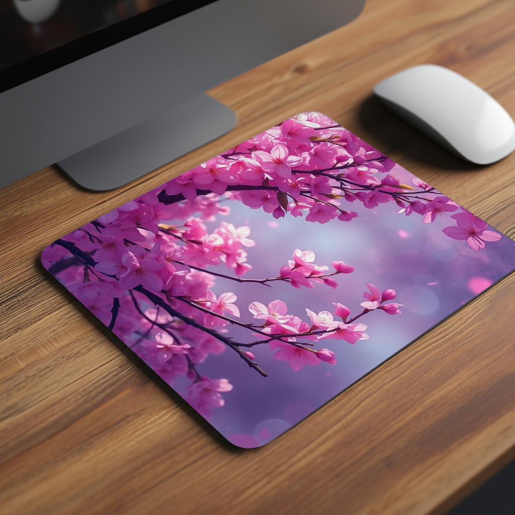 Blush Bloom Premium Mouse Pad