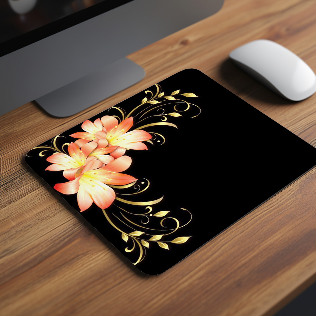 Ivory White Elegance Premium Mouse Pad