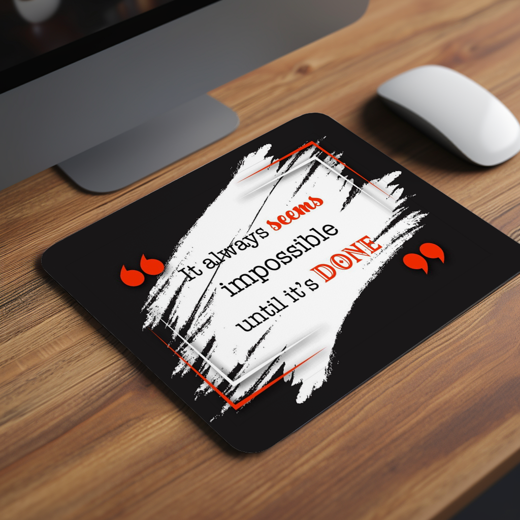 Impossible Can Done Premium Mouse Pad