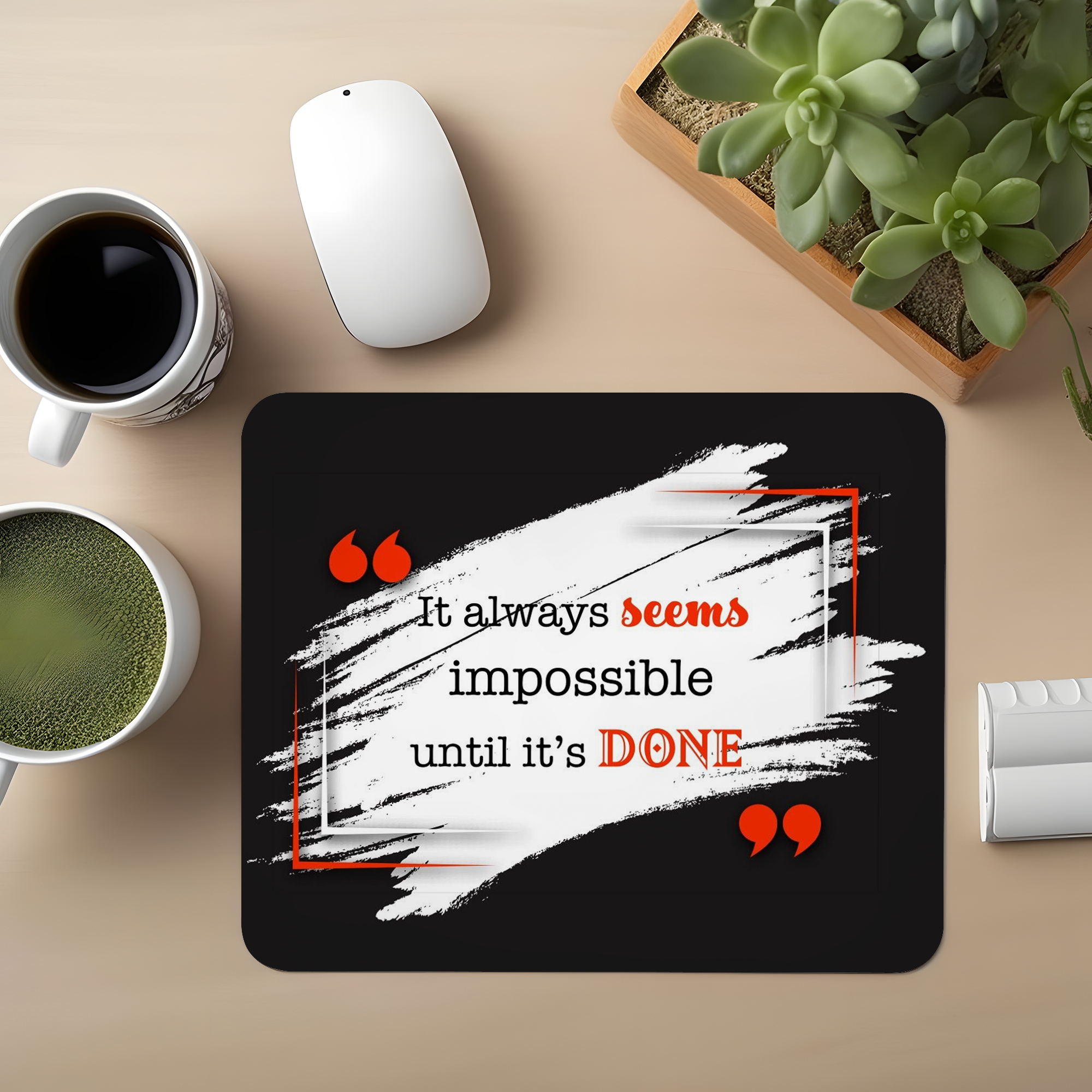 Impossible Can Done Premium Mouse Pad
