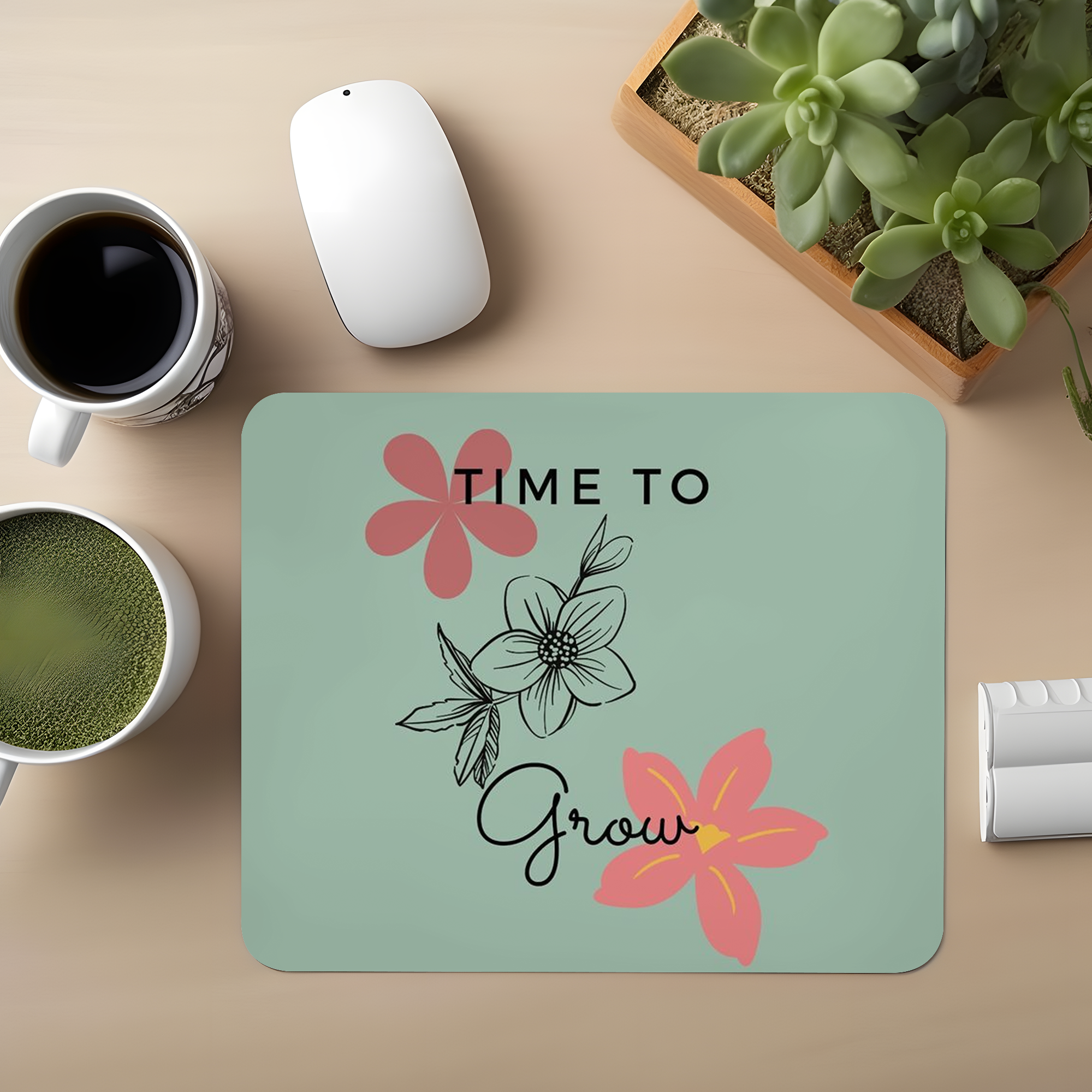 Time To Grow Premium Mouse Pad