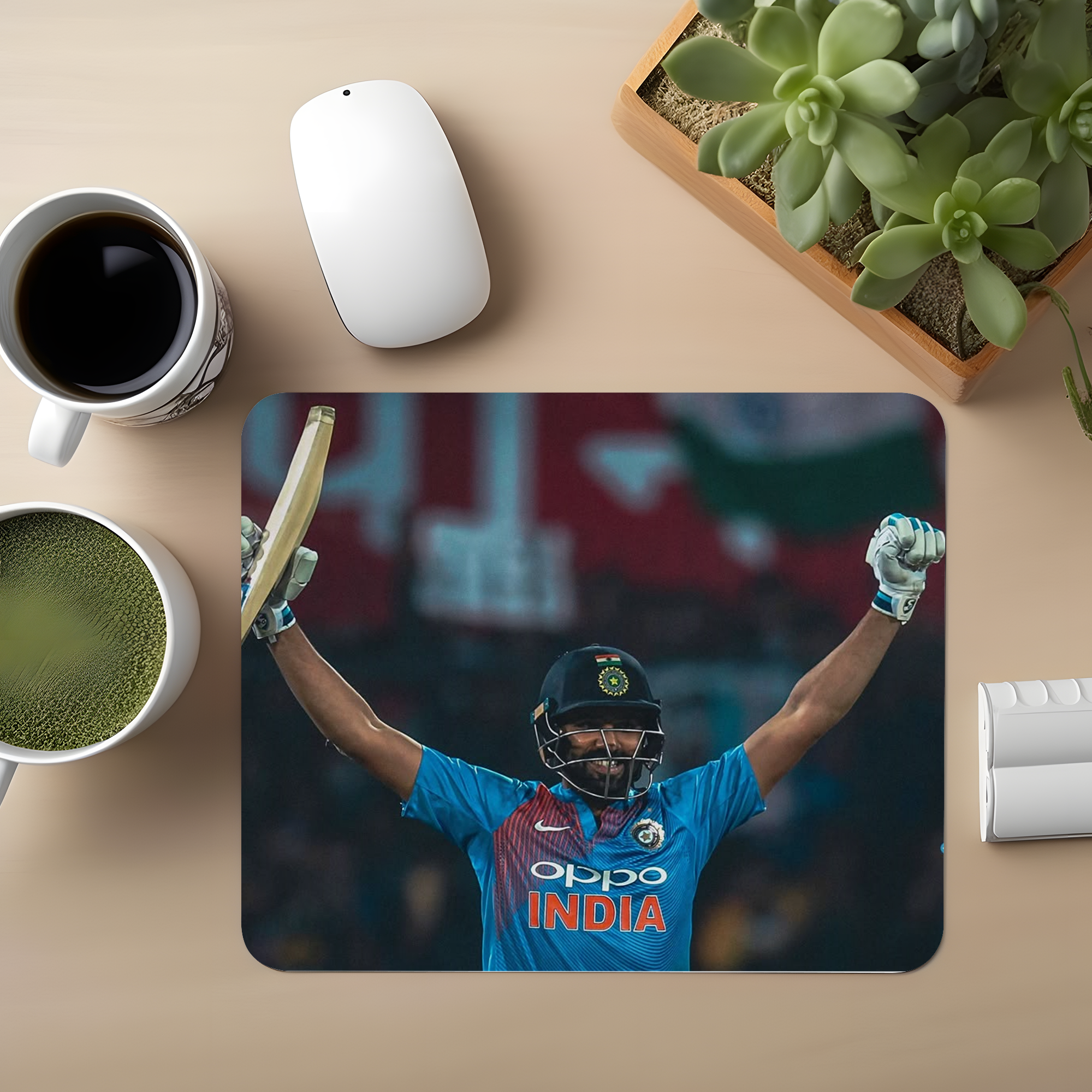 Rohit Sharma Celibration Premium Mouse Pad