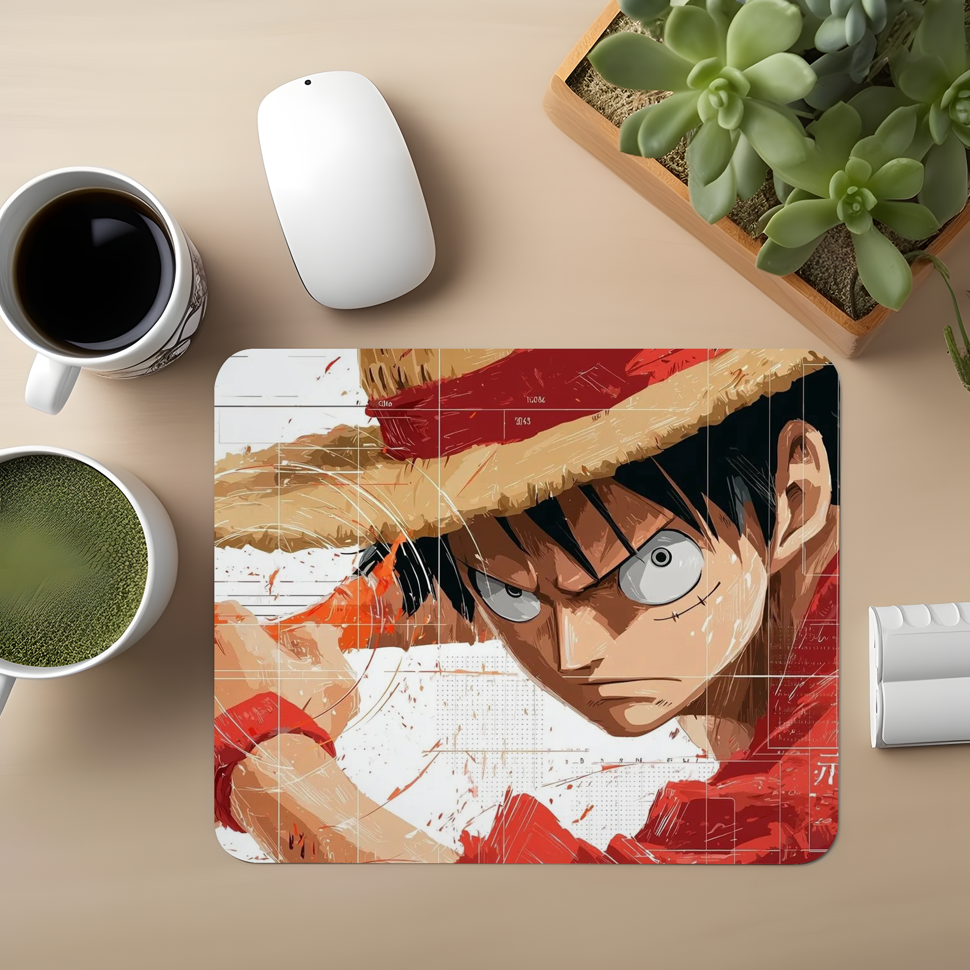 Onepiece Hat Premium Mouse Pad