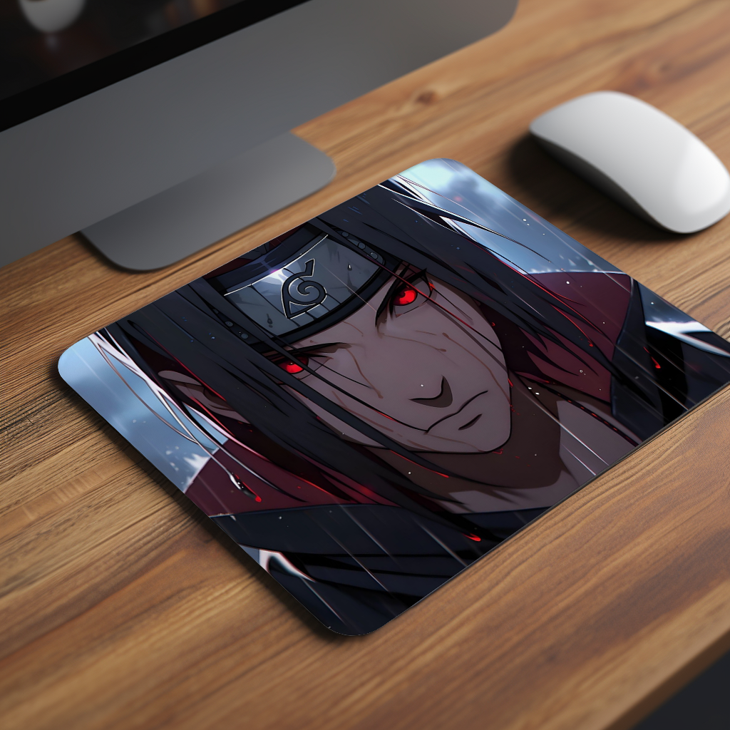 Crimson Sharingan Gaze Naruto Premium Mouse Pad