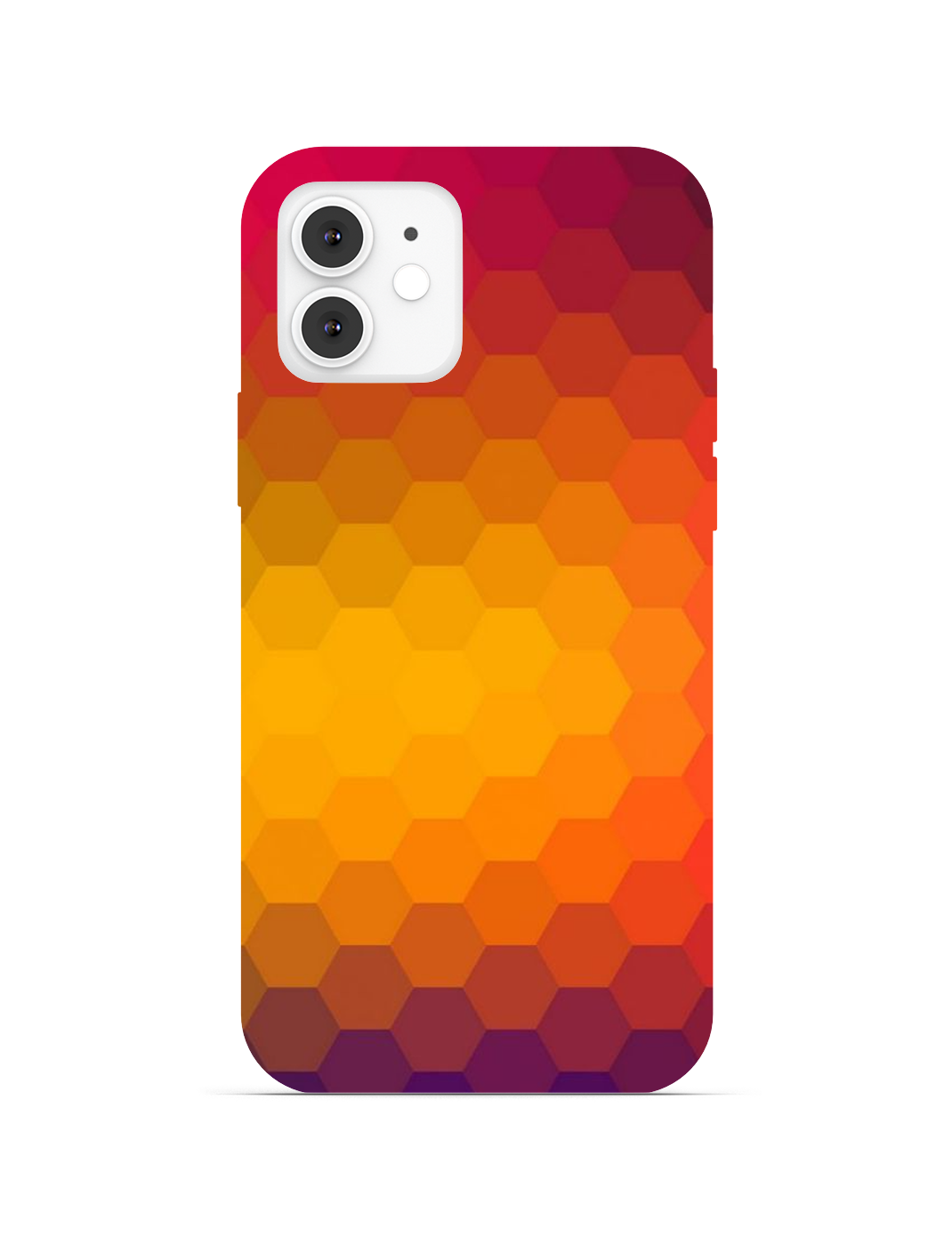 Pastel Aqua Orange HexaFlow Phone Cover
