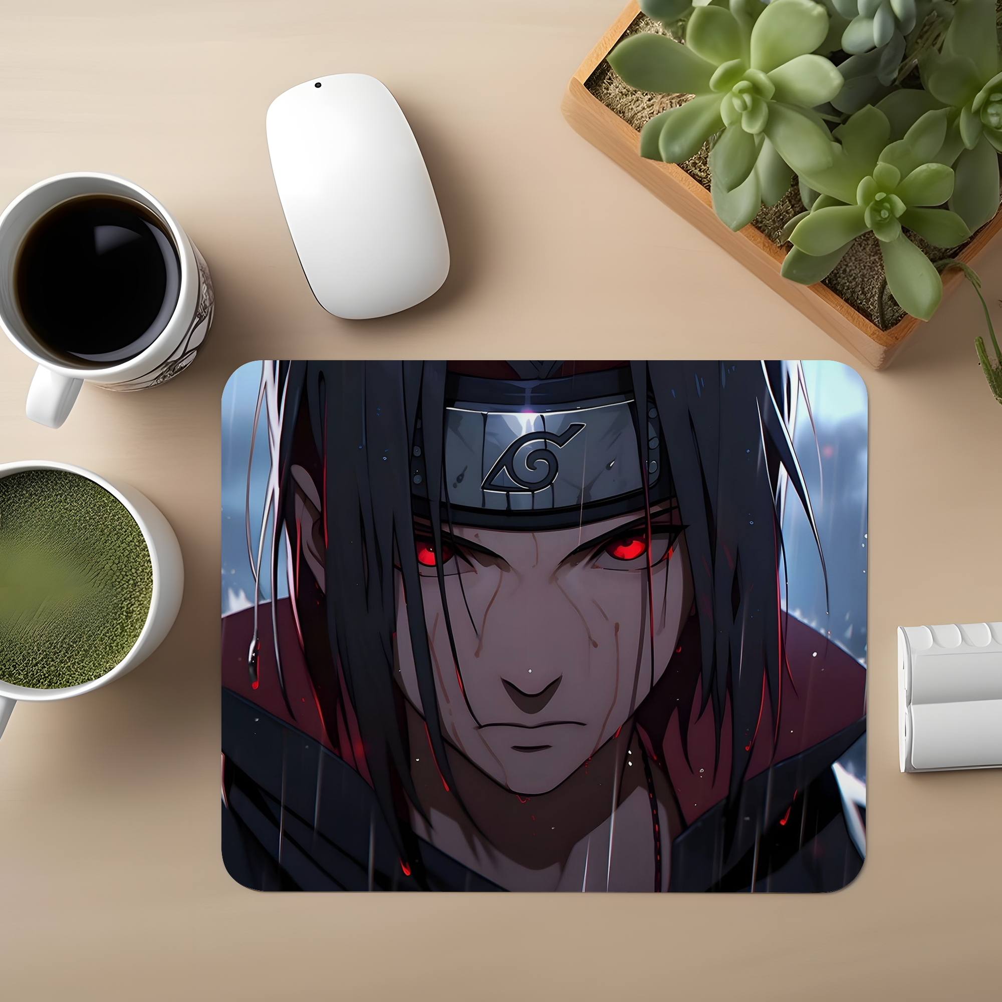 Crimson Sharingan Gaze Naruto Premium Mouse Pad