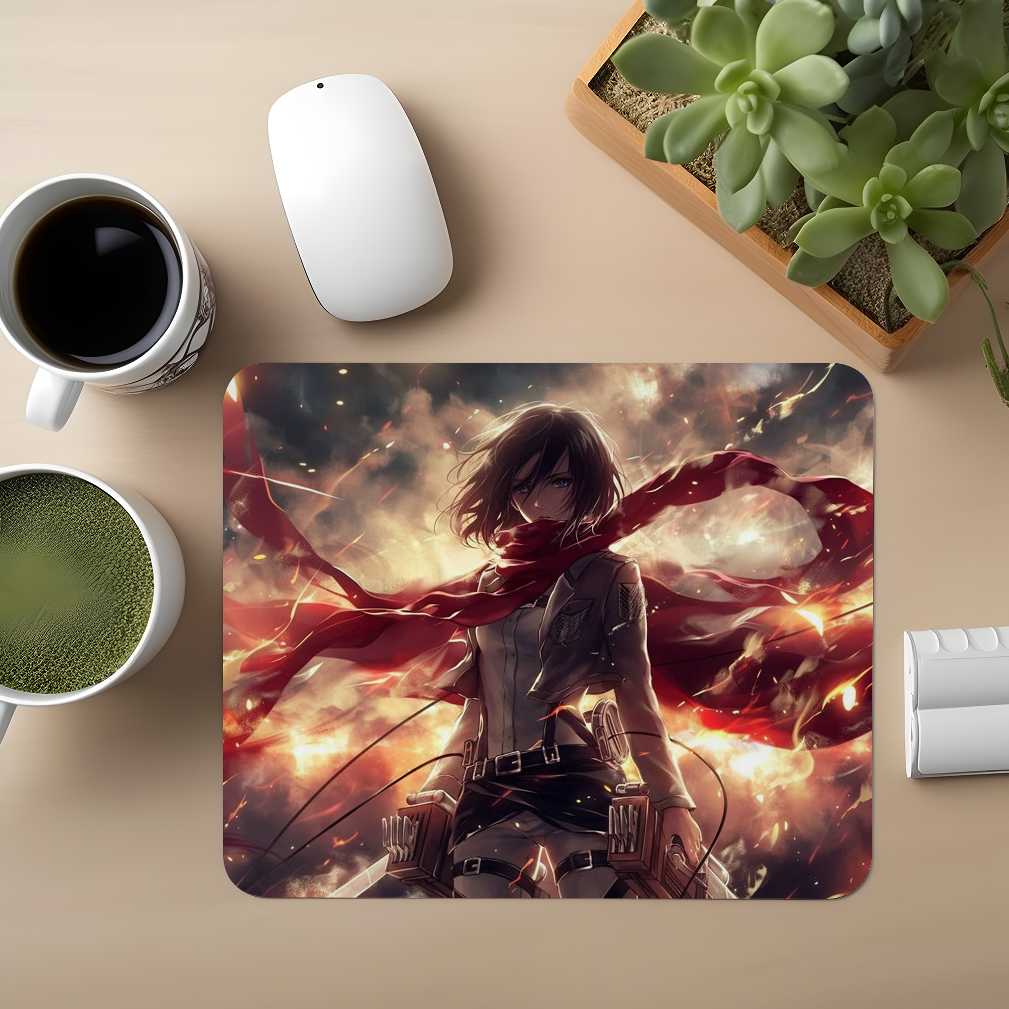 Wings of Defiance AOT Premium Mouse Pad