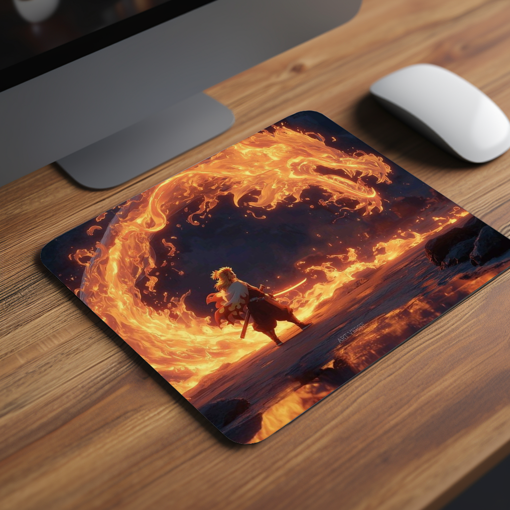 Inferno Arc Demon Slayer Premium Mouse Pad