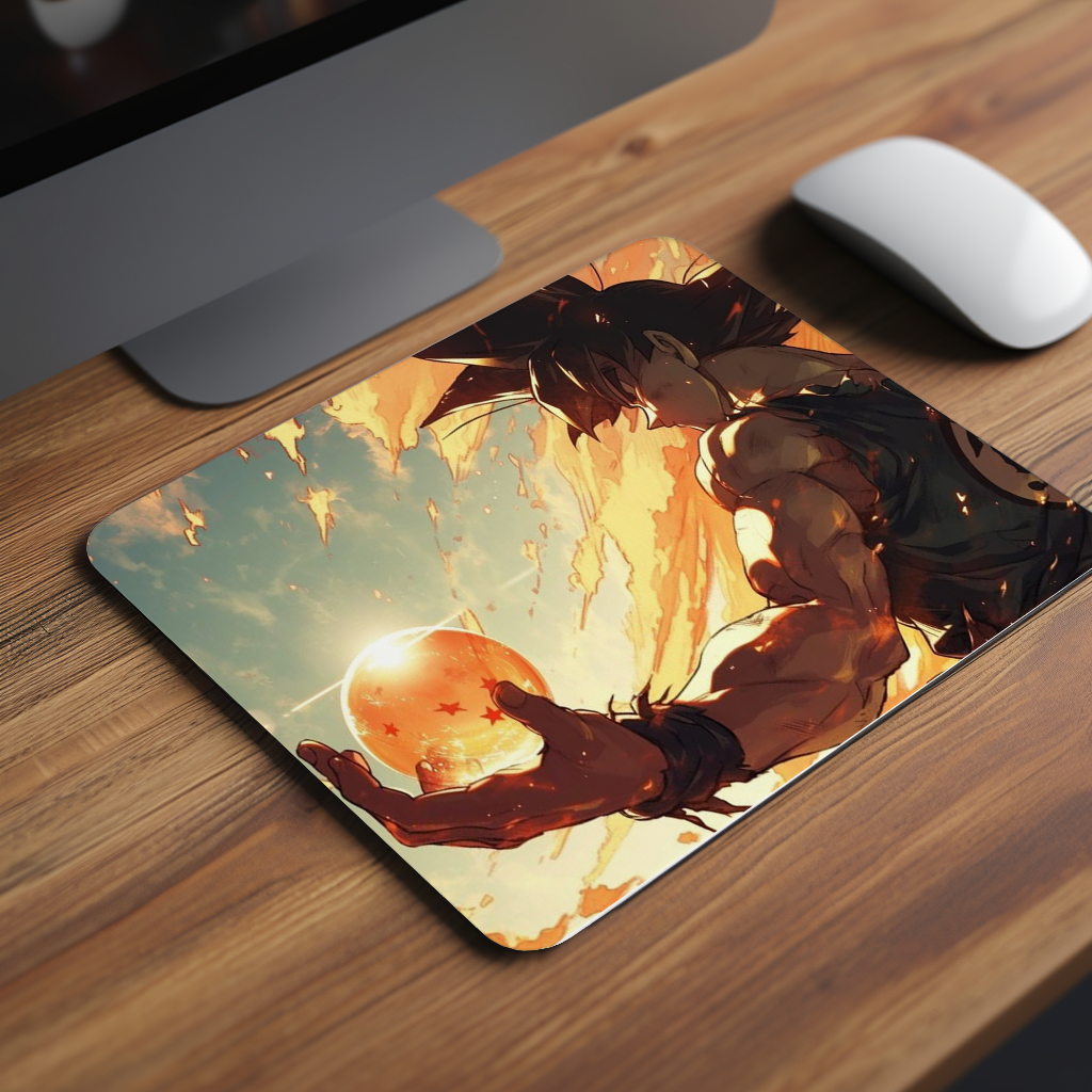 Fire Ball Dragon Premium Mouse Pad
