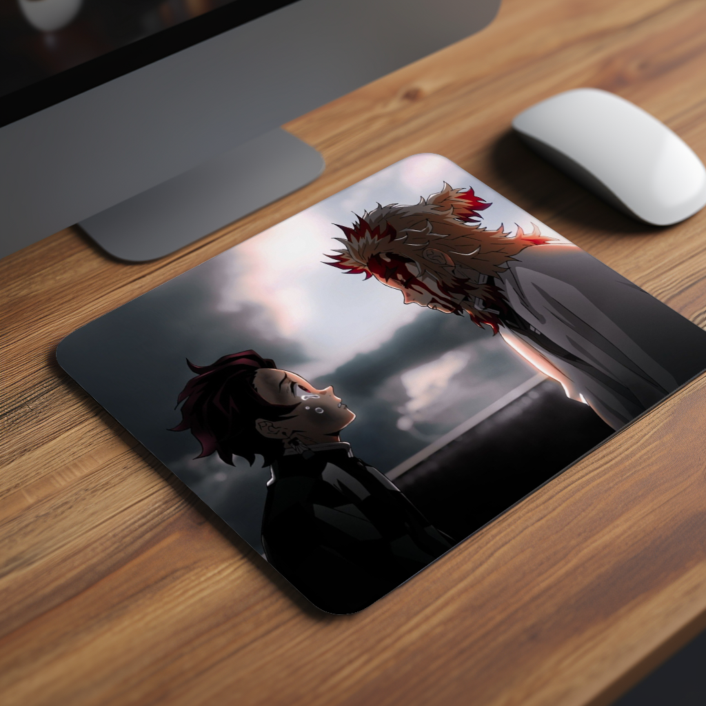 Before the Flame Fades Damon Slayer Premium Mouse Pad
