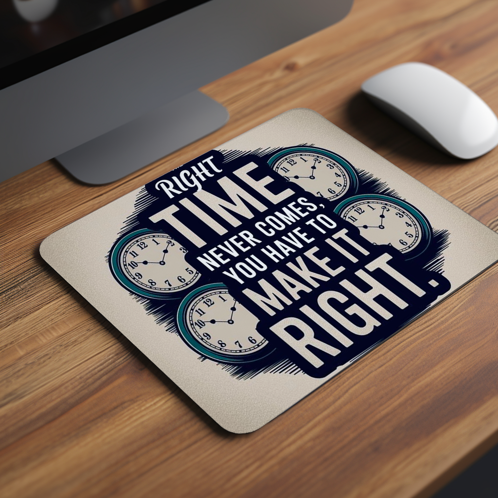 Make Right Time Premium Mouse Pad
