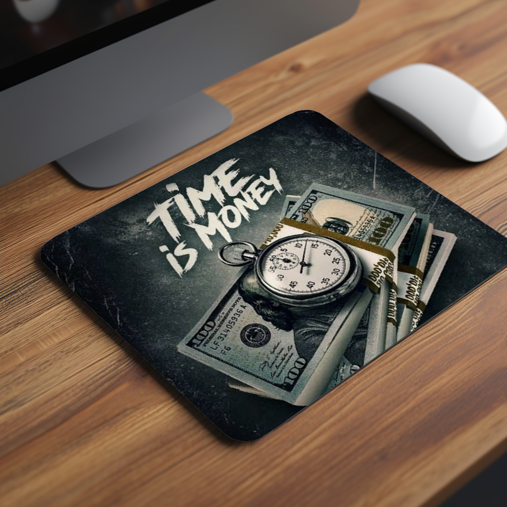 Time Is Money Premium Mouse Pad