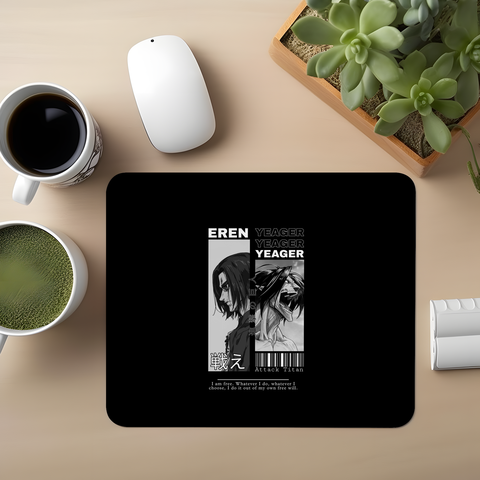 Eren Yeager AOT Premium Mouse Pad