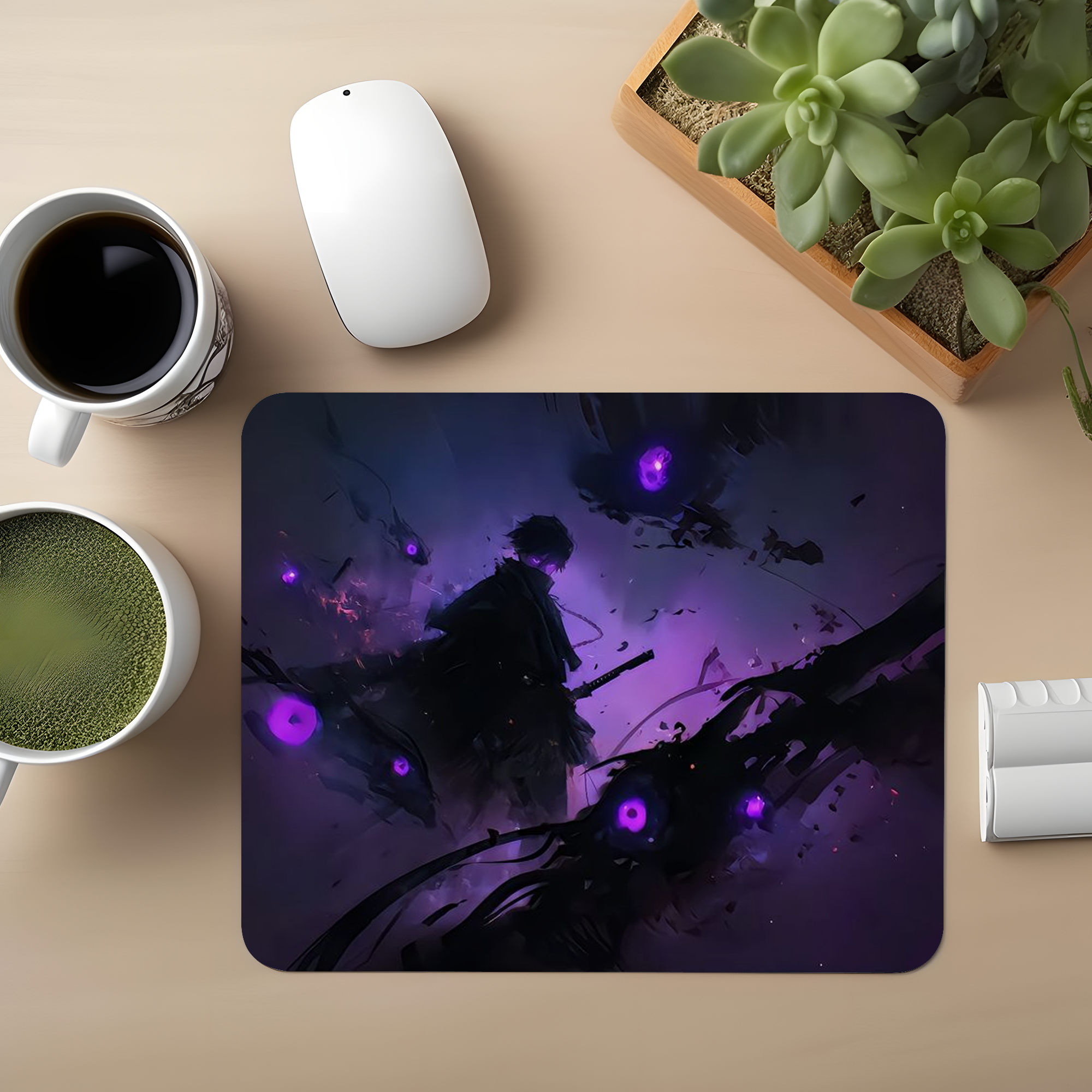 Solo Leveling Blue Energy Premium Mouse Pad