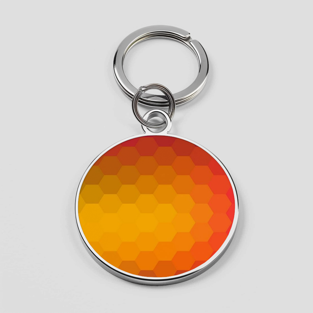 Pastel Aqua Orange HexaFlow Phone Cover