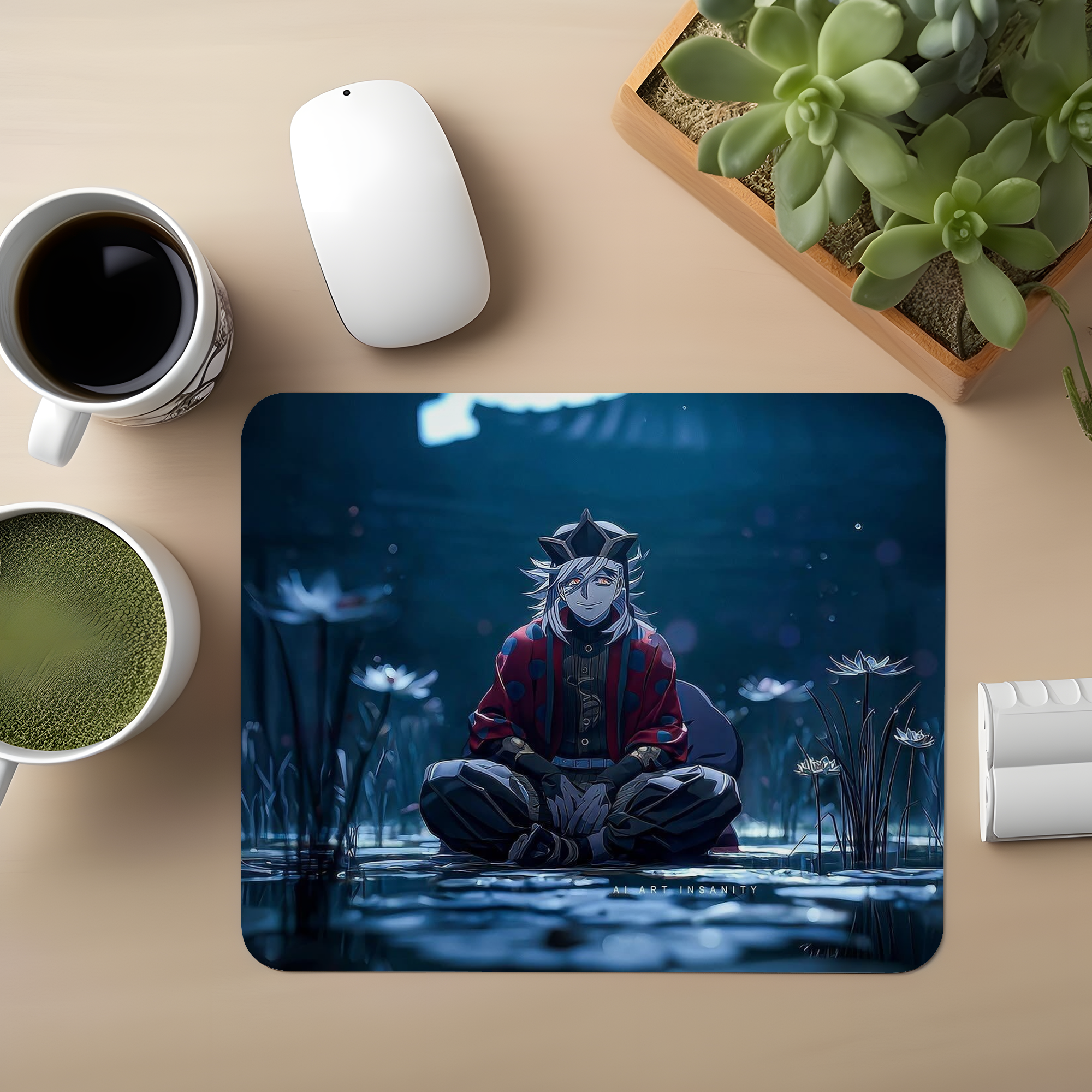 Unbroken Calm Demon Slayer Premium Mouse Pad