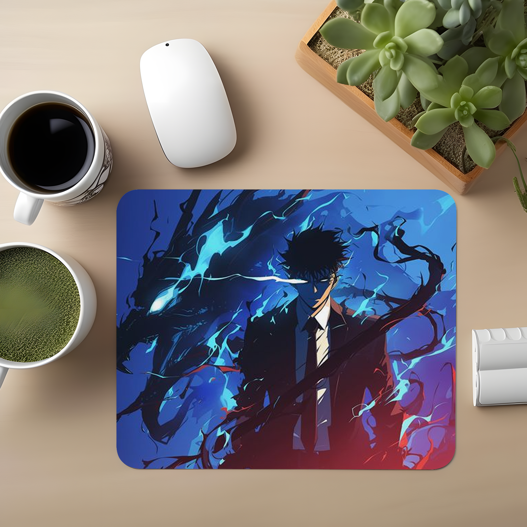 Solo Leveling With Dragon Premium Mouse Pad