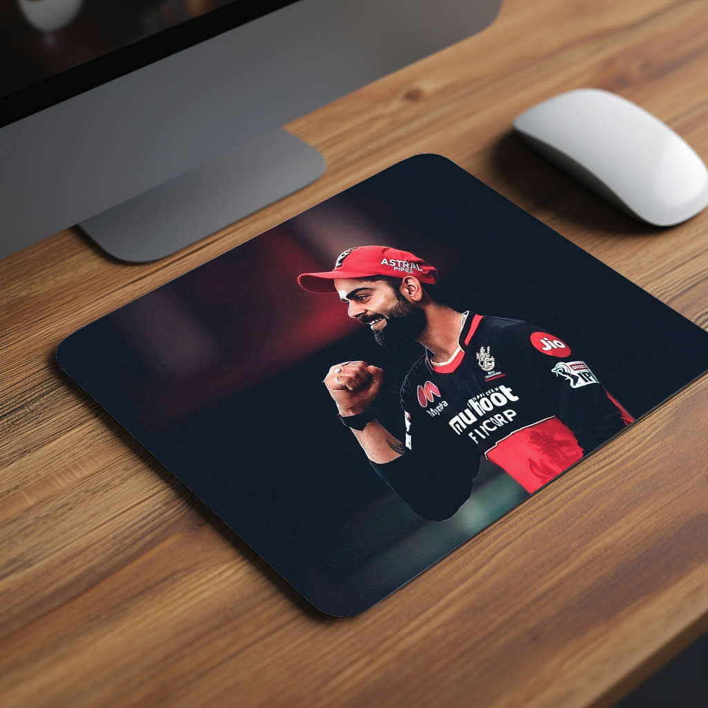 Virat In RCB jersey Premium Mouse Pad