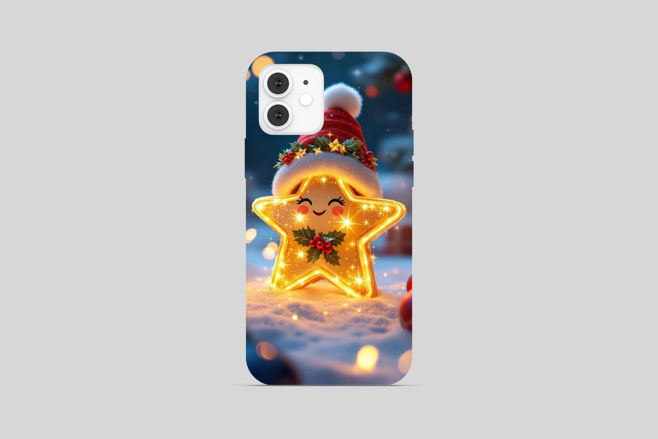 Santa Star Sparkle Phone Cover