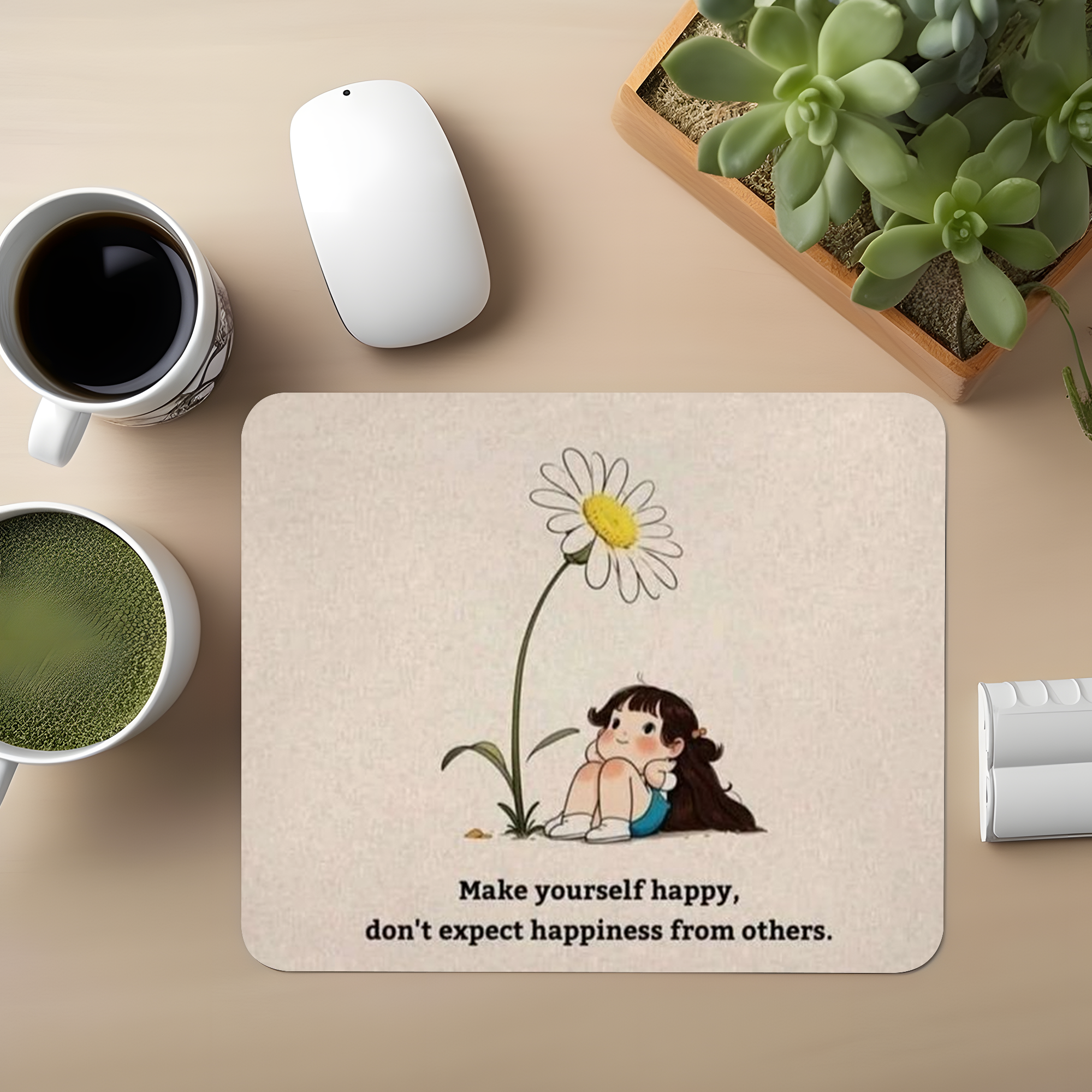Make Yourself Happy Premium Mouse Pad