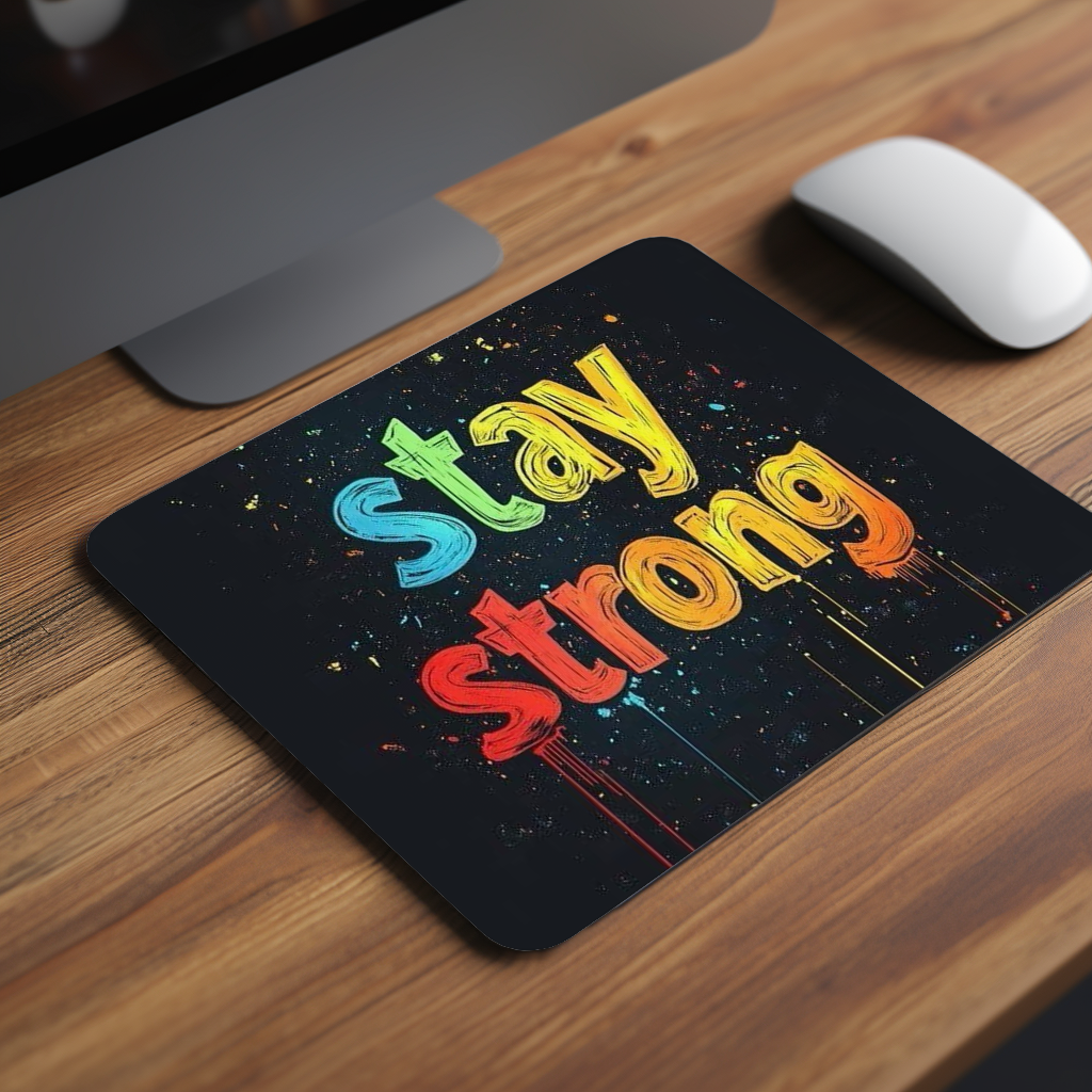 Stay Strong Premium Mouse Pad
