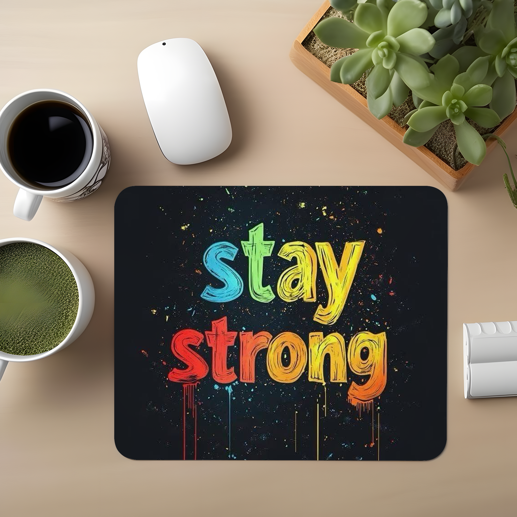 Stay Strong Premium Mouse Pad