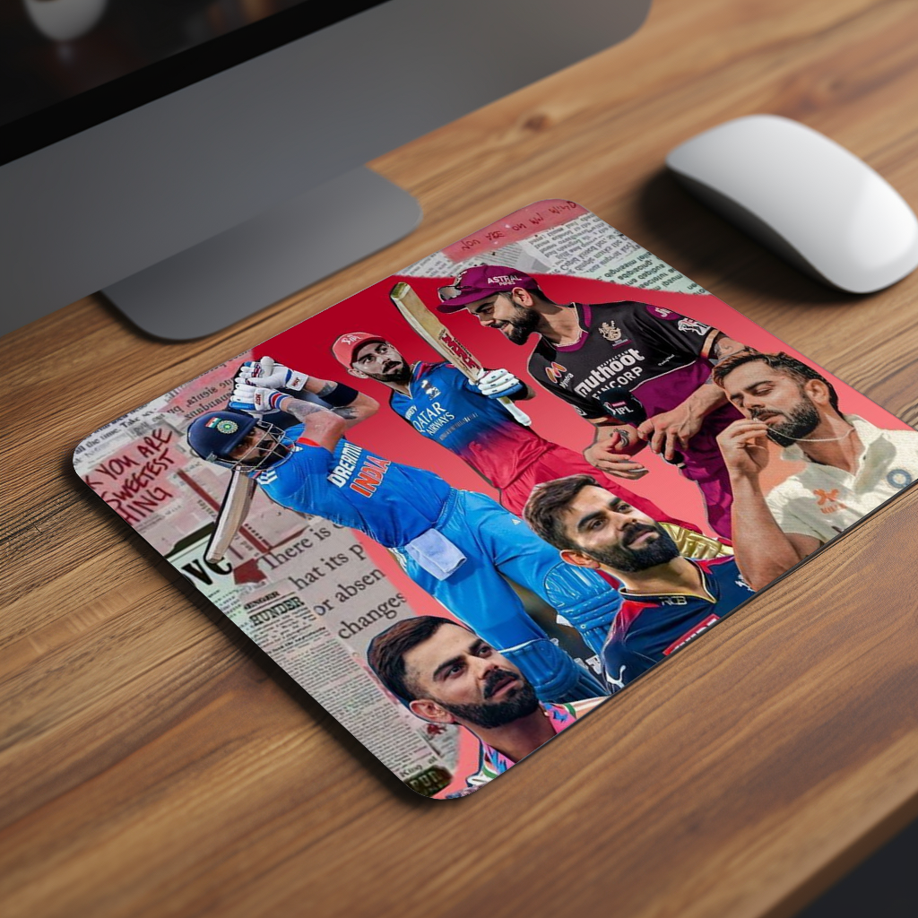 Virat Kohli Collage Premium Mouse Pad