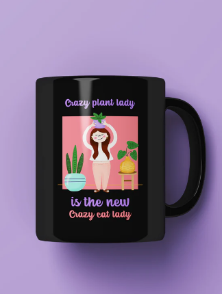 Crazy plant lady Printed Premium Mug