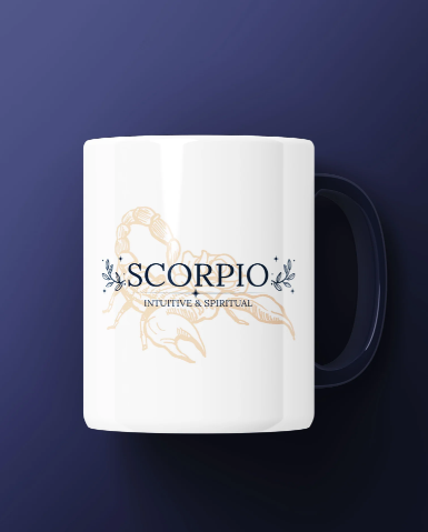 Intuitive and spiritual scorpio Printed Premium Mug