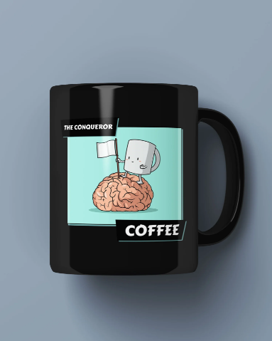 The conqueror coffee Printed Premium Mug