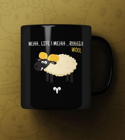 The independent Aries Printed Premium Mug