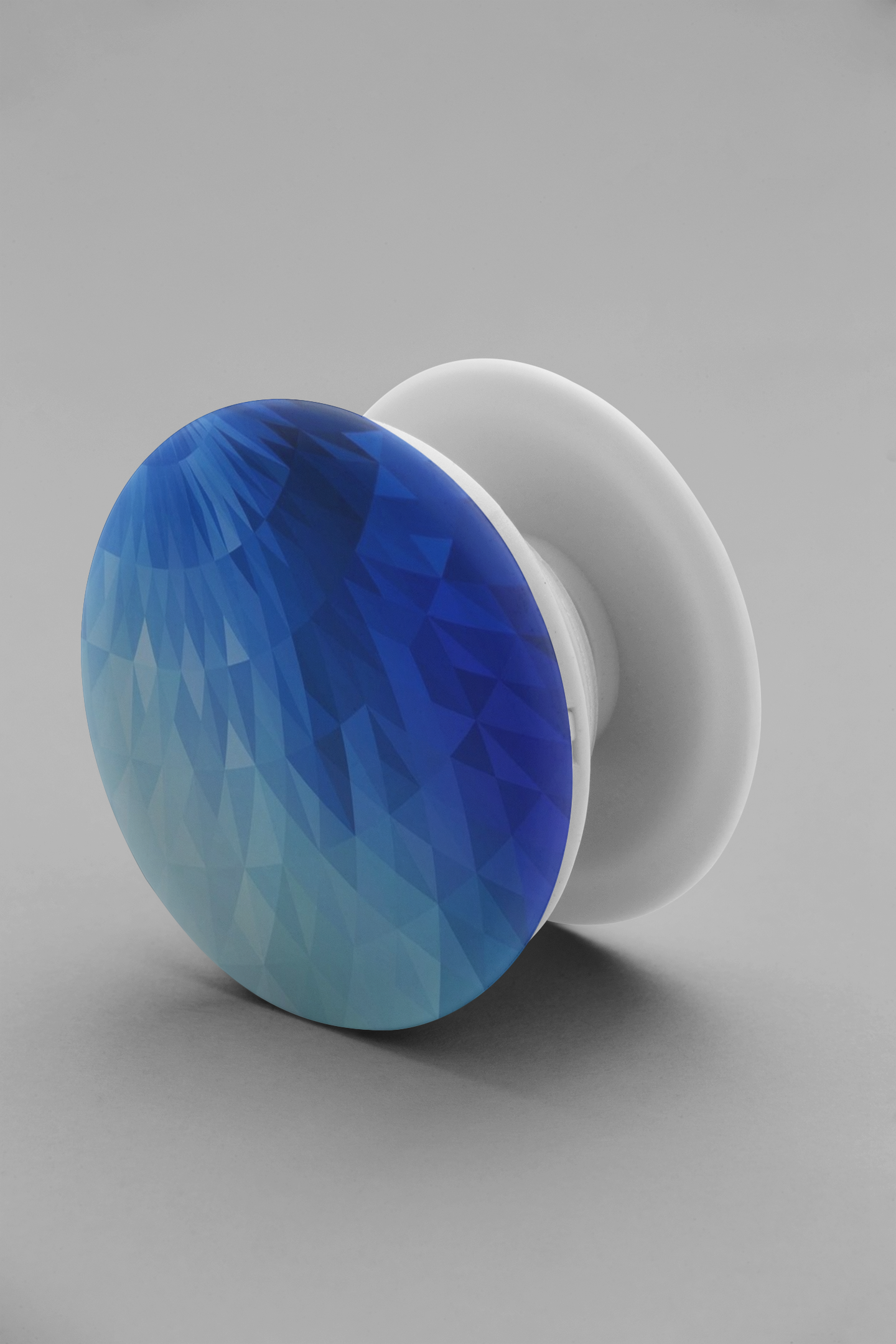 Pastel White-Blue Crystal Phone Cover