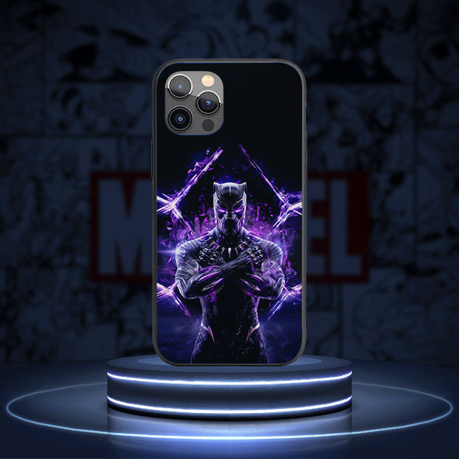 Black Panther Silicone Armored Phone Case