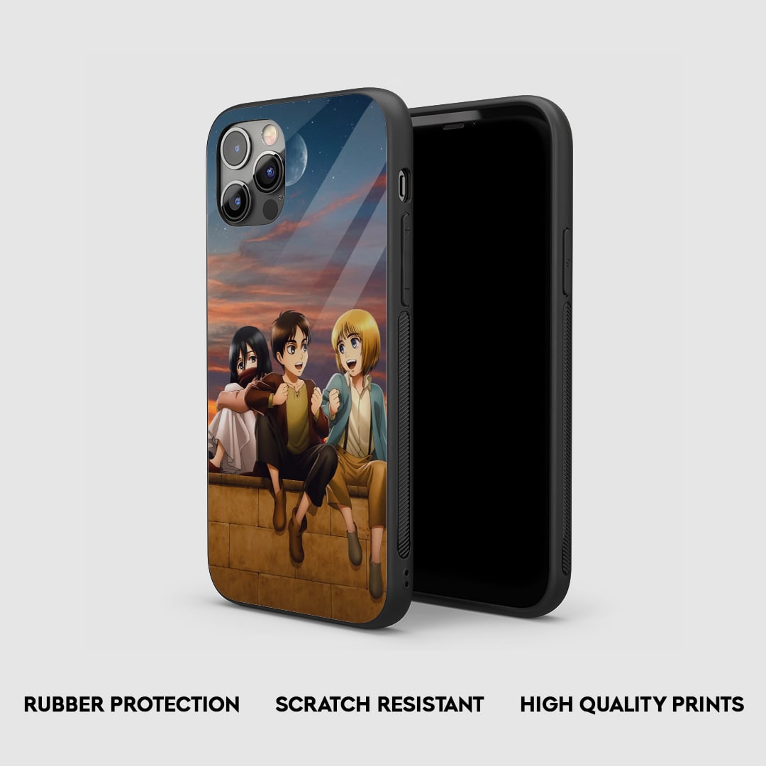 Attack On Titan Trio Silicone Armored Phone Case