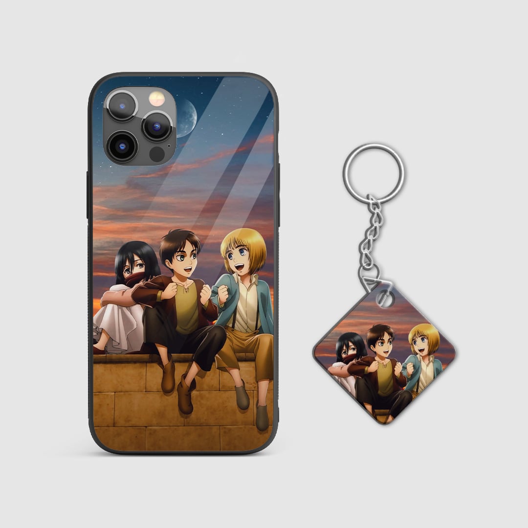 Attack On Titan Trio Silicone Armored Phone Case