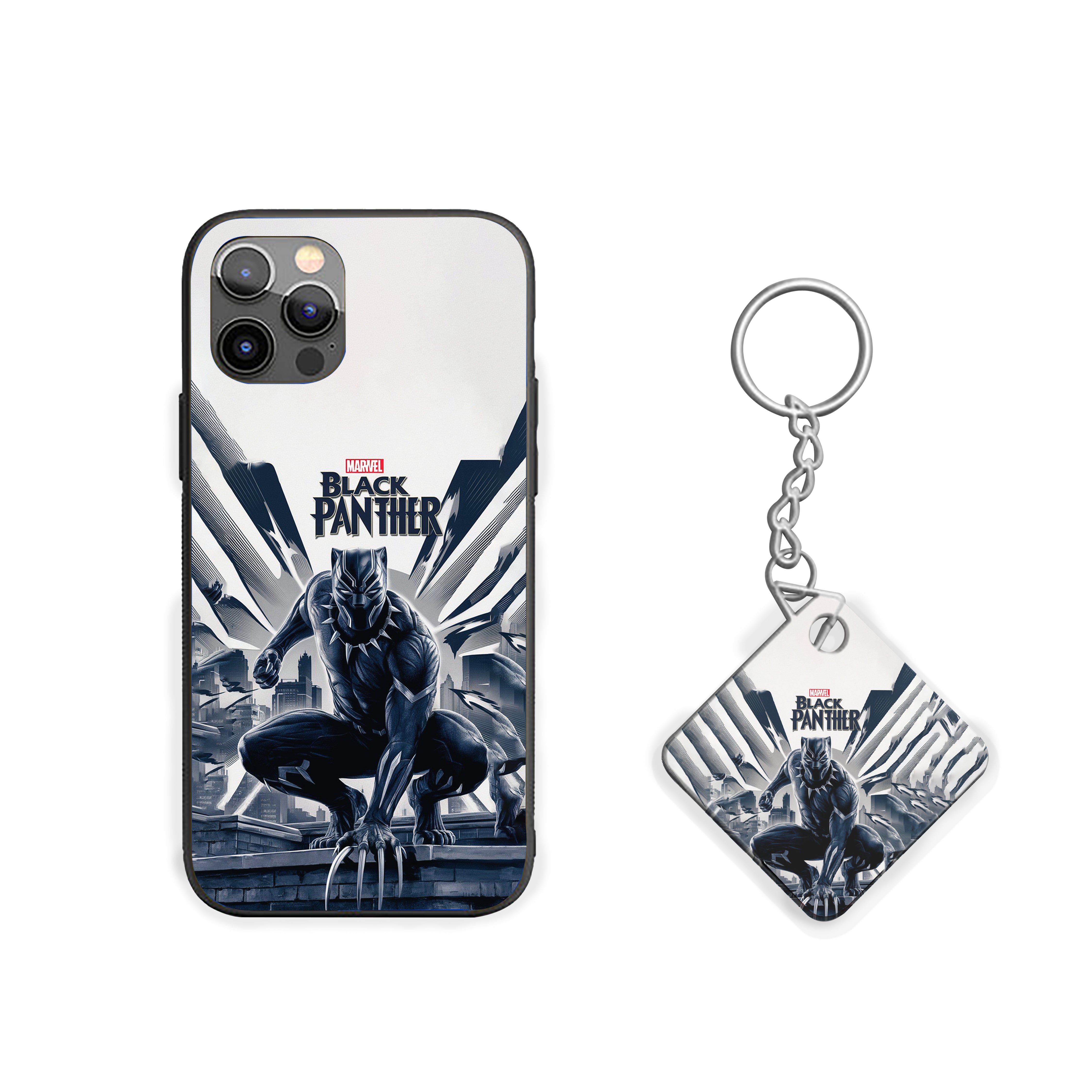 Wakandan Shadowstrike Black Panther Silicone Armored Phone Case