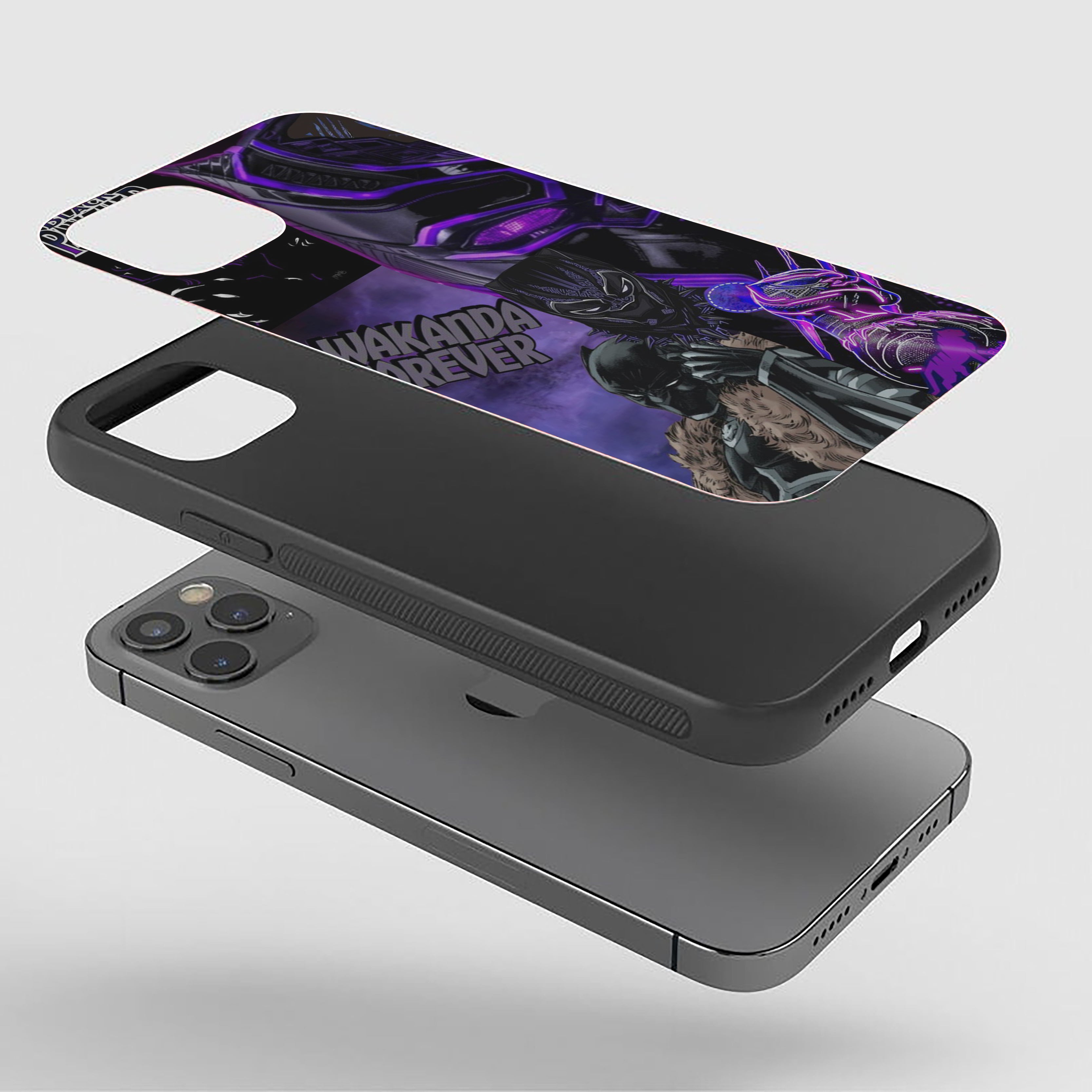 Panther’s Vigil Black Panther Silicone Armored Phone Case