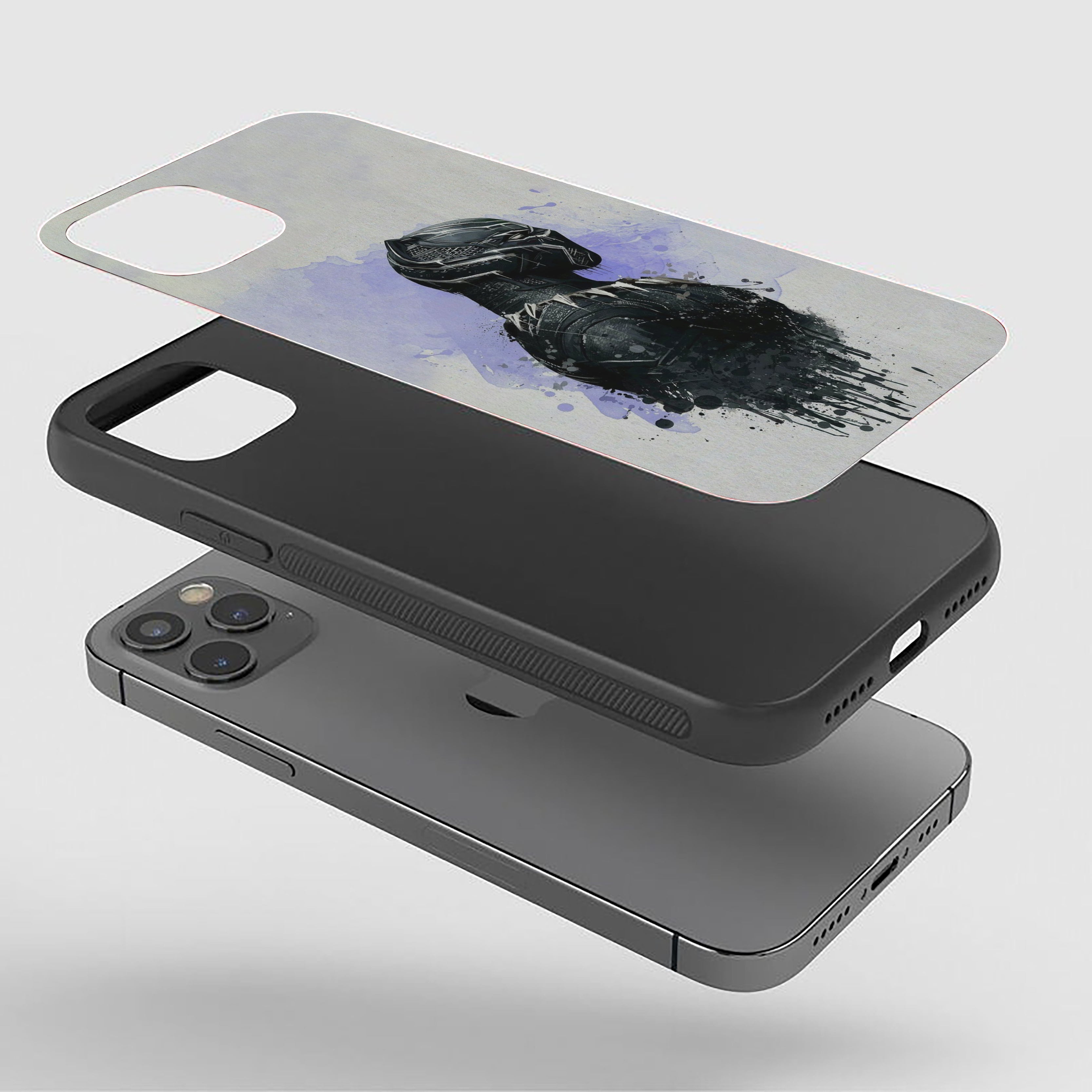 Wakanda Strokes Black Panther Silicone Armored Phone Case