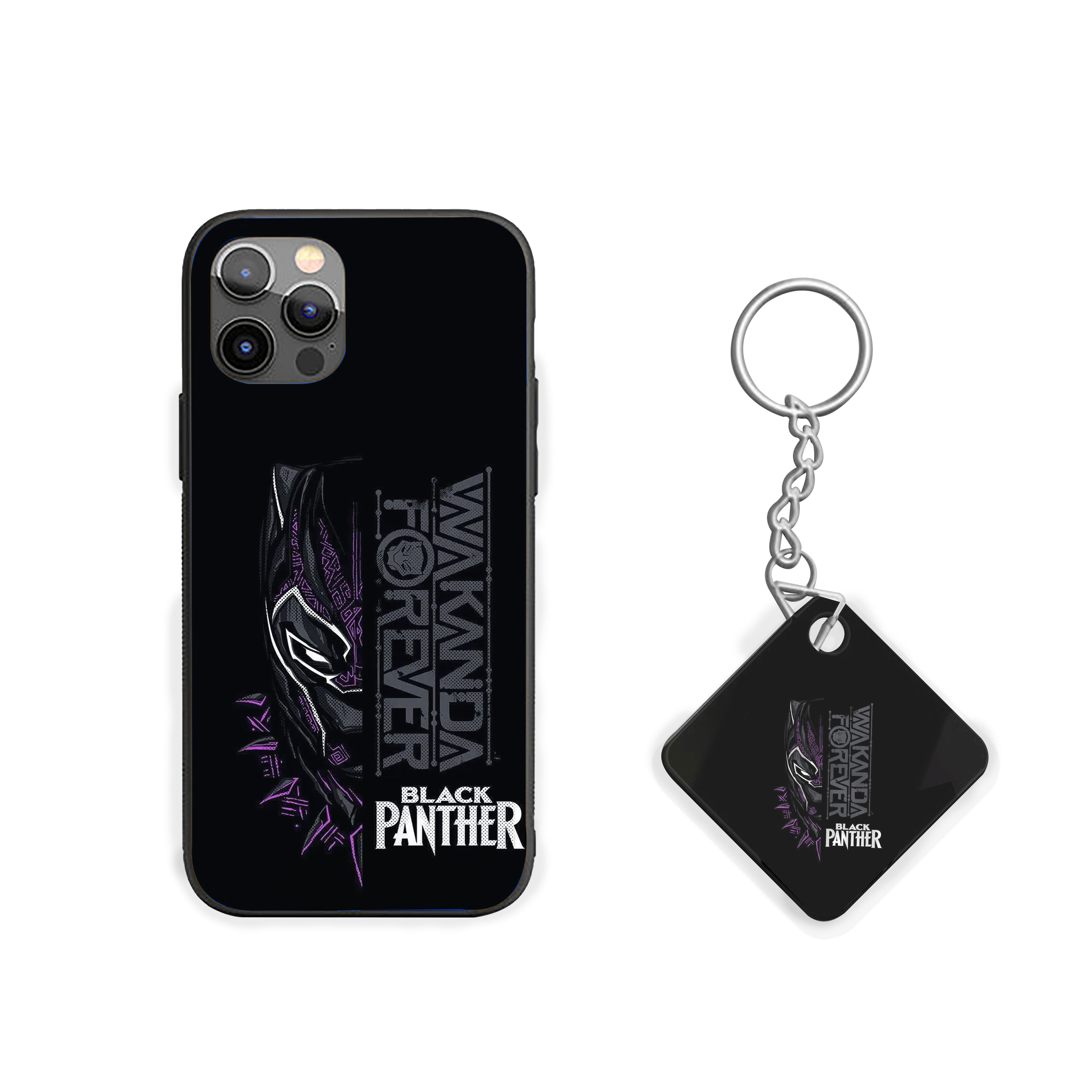 Wakandan Shadow Black Panther Silicone Armored Phone Case