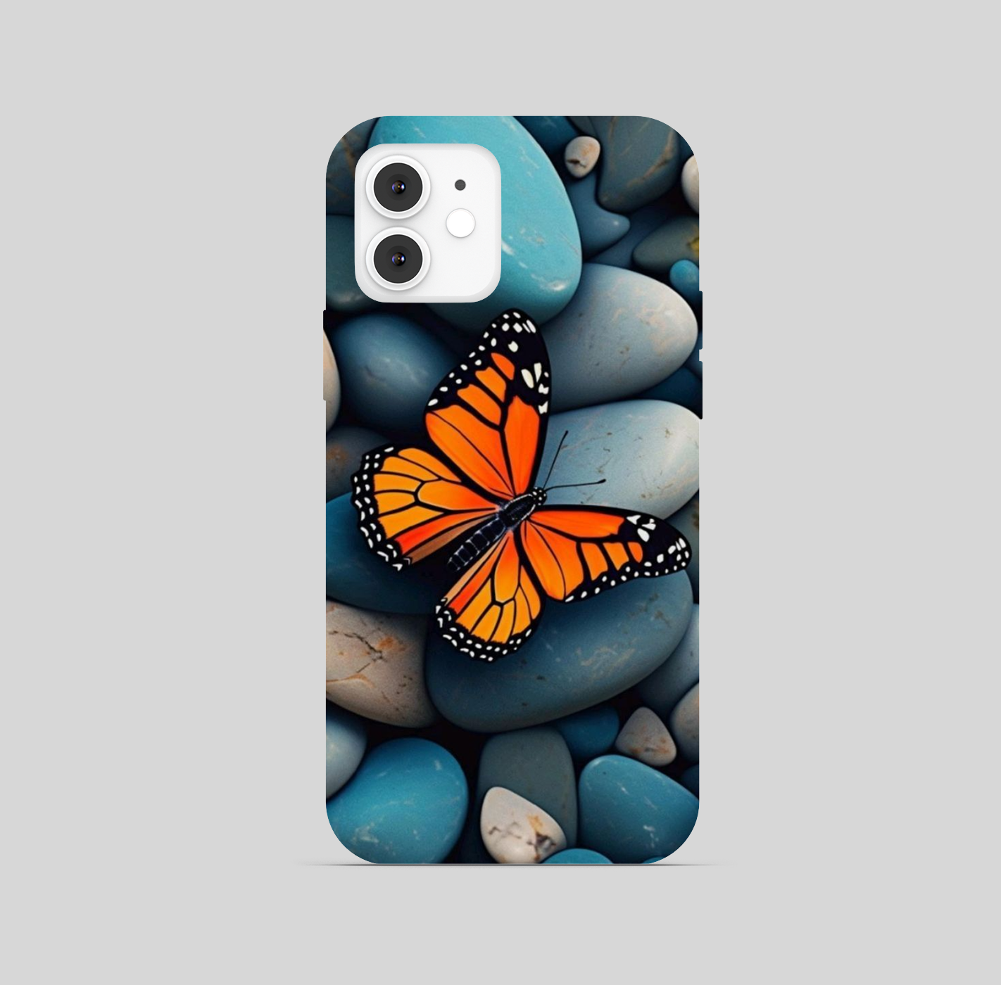 Butterfly Multi Colour Stone Theme Phone Cover
